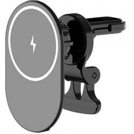 Veger Y38 Μαγνητική Βάση Ασύρματης Φόρτισης MagSafe για Αεραγωγούς Αυτοκινήτου - 15W - Black (6970453555409)