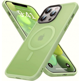 HappyCase Ημιδιάφανη Σκληρή Θήκη MagSafe - Apple iPhone 13 Pro Max - Matte Green (8719246422331)