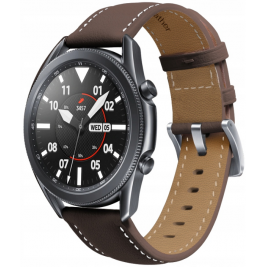 Spacecase Leather Strap - Universal Δερμάτινο Λουράκι για Smartwatches (20mm) - Dark Brown (5903943243761)