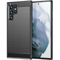Spacecase Carbon - Θήκη Σιλικόνης - Samsung Galaxy S23 Ultra - Black (5905123461286)
