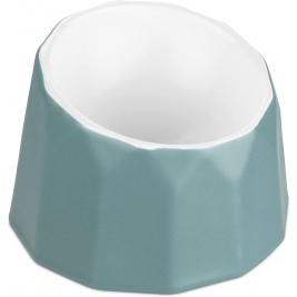 Navaris Raised Ceramic Cat Bowl - Κεραμικό Μπολ Φαγητού και Νερού για Κατοικίδια - 15 x 12 x 10.3 cm - Blue (55230.04)