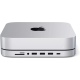 Satechi Stand Hub Βάση Αλουμινίου για Mac Mini - Με Θύρες 1 x Type-C / 3 x USB-A / 1 x 3.5mm Jack / 1 x SD - Micro SD - Silver (ST-ABHFS)