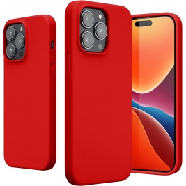 KWmobile Soft Flexible Rubber Cover - Θήκη Σιλικόνης Apple iPhone 14 Pro Max - Red (59074.09)