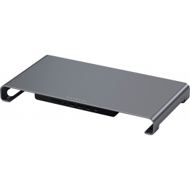 Satechi USB-C Monitor Stand Hub XL - Βάση Αλουμινίου για Laptop με 3 USB-A / 1 x SD - MicroSD / 1 x Type-C / 1 x 3.5mm Jack - Space Gray (ST-UCSHXLM)