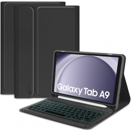 Smartcase Θήκη με Υποδοχή για Γραφίδα και Πληκτρολόγιο Bluetooth - Samsung Galaxy Tab A9 8.7 X110 / X115 - Tech-Protect SC Pen - Black (9319456607666)