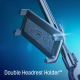 3MK Double Headrest Holder - Universal Ρυθμιζόμενη Βάση Στήριξης Smartphone / Tablet 4.7 - 12.9 για Προσκέφαλο / Πίσω Κάθισμα Αυτοκινήτου - Black (5903108543217)