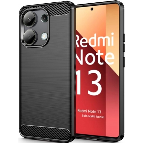 Θήκη Σιλικόνης - Xiaomi Redmi Note 13 4G - Tech-Protect Carbon - Black (5906302300273)