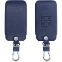 KW Θήκη Κλειδιού Renault - Συνθετικό Δέρμα - 4 Κουμπιά (only Keyless Go) - Dark Blue (44135.17)