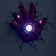 3DLightFX Marvel Avengers Iron Man Hand 3D Deco Light - 3D LED Παιδικό Φωτιστικό Τοίχου με Αυτοκόλλητο Ρωγμών (816733840598)