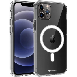 Spacecase Clear MagSafe - Σκληρή Διάφανη Θήκη MagSafe - Apple iPhone 11 Pro - Transparent (5905123448553)