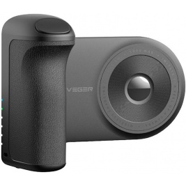 Veger SnapCam PowerBank - PowerBank 5.000 mAh με Ασύρματη Φόρτιση MagSafe 5W - Mαγνητική Λαβή Τηλεφώνου / Βάση με Χειριστήριο Bluetooth για Selfie - Black (W0569)