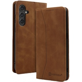 Θήκη Πορτοφόλι - Samsung Galaxy S24 - Bodycell Book Case - Brown (5206015073496)