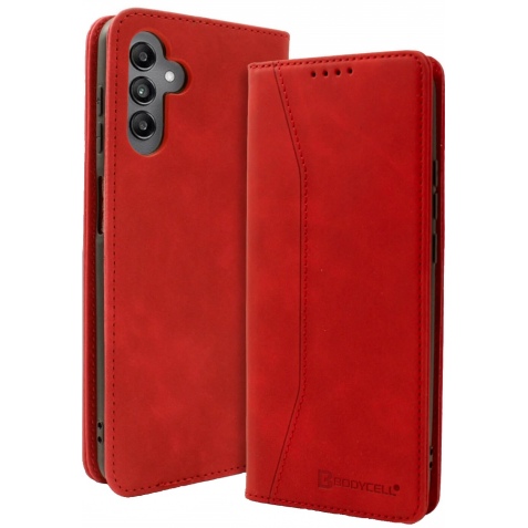Bodycell Book Case - Θήκη Πορτοφόλι - Samsung Galaxy M34 5G - Red (5206015073465)