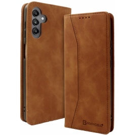 Bodycell Book Case - Θήκη Πορτοφόλι - Samsung Galaxy M34 5G - Brown (5206015073458)