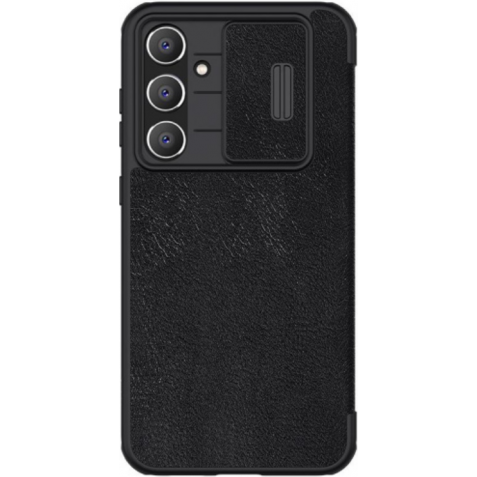 Nillkin Qin Pro Leather Case - Flip Θήκη Πορτοφόλι με Κάλυμμα για την Κάμερα - Samsung Galaxy S23 FE - Black (6902048268029)