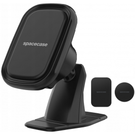 Spacecase SC09 Dashboard Magnetic Car Holder - Universal Αυτοκόλλητη Μαγνητική Βάση Κινητών για Ταμπλό Αυτοκινήτου - Black (5905719039028)
