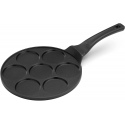 Navaris Pancake Frying Pan - Αντικολλητικό Τηγάνι 7 Θέσεων από Αλουμίνιο για Pancakes / Τηγανίτες / Αυγά - 27cm - Black (53077.02)