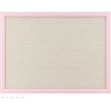 Navaris Linen Bulletin Board With Frame - Πίνακας Ανακοινώσεων με Πινέζες από Ύφασμα Λινό με Πλαίσιο MDF - 58 x 43 cm - Pink / Linen (56832.2.01)