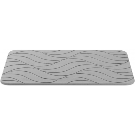 Navaris Diatomaceous Earth Bath Mat - Αντιολισθητικό Απορροφητικό Χαλάκι Μπάνιου / Κουζίνας από Γη Διατόμων - 39 x 60 cm - Dark Grey (59868.19)