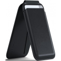 Satechi Vegan-Leather Magnetic Wallet Stand - MagSafe Θήκη - Πορτοφόλι για Κάρτες / Αναδιπλούμενη Βάση από Δέρμα Vegan - Black (ST-VLWK)