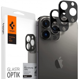 Spigen GLAS.tR OPTIK Camera Lens Protector - Apple iPhone 13 Pro / 13 Pro Max - 2 Τεμάχια - Black (AGL03381)