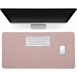 KW Desk Pad - Αντιολισθητικό Mouse Pad / Σουμέν Γραφείου από PU Δέρμα και PU Suede - 60 x 30 cm - Dusty Pink (58374.10)