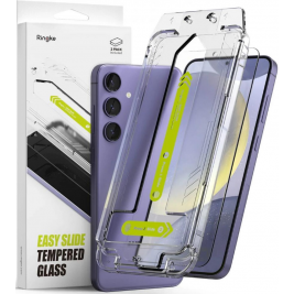 Αντιχαρακτικό Γυαλί Προστασίας Οθόνης - Samsung Galaxy S24 - Ringke Easy Slide Tempered Glass - 2 Τεμάχια - Clear (8809961783036)