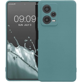 KWmobile Soft Slim Flexible Rubber Cover with Camera Protector - Θήκη Σιλικόνης Xiaomi Redmi Note 12 Pro Plus με Πλαίσιο Κάμερας - Arctic Night (60734.207)