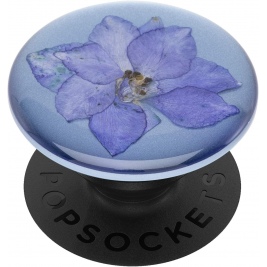 PopSocket Premium - Με Αποξηραμένο Λουλούδι - Pressed Flower Larkspur Purple (801240)