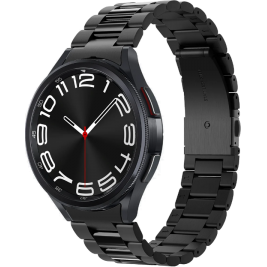Spigen Modern Fit 316L - Λουράκι από Premium Ανοξείδωτο Ατσάλι - Samsung Galaxy Watch 6 Classic 47mm - Black (AMP06490)