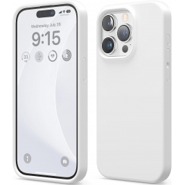 Elago Silicone Case - Premium Θήκη Σιλικόνης Apple iPhone 15 Pro - White (ES15SC61PRO-WH)
