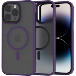 Spacecase Hybrid MagSafe - Σκληρή Ημιδιάφανη Θήκη MagSafe - Apple iPhone 14 Pro Max - Purple (5905719103088)
