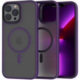 Spacecase Hybrid MagSafe - Σκληρή Ημιδιάφανη Θήκη MagSafe - Apple iPhone 13 Pro Max - Purple (5905719102920)