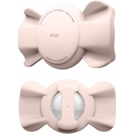 Elago Ribbon Pet Collar Case - Θήκη Premium Σιλικόνης Apple AirTag για Κολάρο Κατοικιδίων - Sand Pink (EAT-RIBBON-PET-SPK)