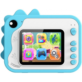 Kiddoboo FotoFun - Σετ Παιδική Φωτογραφική Μηχανή με Οθόνη 2.4 - 3 Ρολά Εκτύπωσης για Άμεση Θερμική Εκτύπωση / Μαρκαδόροι / SD Card 32GB / Λουράκι Λαιμού - Blue (KBP80-BLUE)
