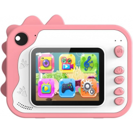 Kiddoboo FotoFun - Σετ Παιδική Φωτογραφική Μηχανή με Οθόνη 2.4 - 3 Ρολά Εκτύπωσης για Άμεση Θερμική Εκτύπωση / Μαρκαδόροι / SD Card 32GB / Λουράκι Λαιμού - Pink (KBP80-PNK)