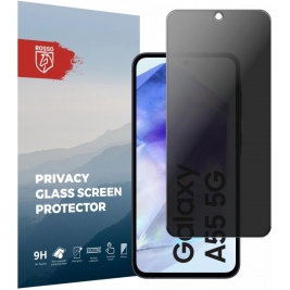 Αντιχαρακτικό Γυαλί Προστασίας Απορρήτου Οθόνης - Samsung Galaxy A55 - Rosso Tempered Glass Privacy (8719246450150)