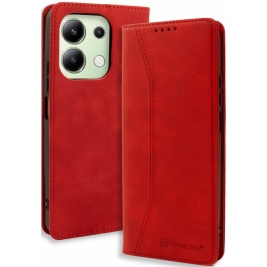 Θήκη Πορτοφόλι - Xiaomi Redmi Note 13 4G - Bodycell Book Case - Red (5206015074905)