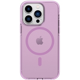 Prodigee Safetee Neo + Mag - Σκληρή Ανθεκτική Ημιδιάφανη Θήκη MagSafe - Apple iPhone 14 Pro - Lilac (IPH14P-6.1-NEOM-LILA)