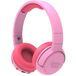 Kiddoboo Bluetooth Headphones Flamingo - Ασύρματα / Ενσύρματα Ακουστικά Κεφαλής για Παιδιά με Ασφαλή Μέγιστη Ένταση Ήχου / LED Φωτισμό - 1 x Θύρα Jack 3.5mm - Pink (KBHB02-PNK)