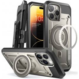 Supcase Unicorn Beetle Pro Mag - Ανθεκτική Θήκη MagSafe - Apple iPhone 15 Pro - Titan Gray (843439136731)