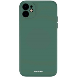 Spacecase Silicone Case - Θήκη Σιλικόνης Apple iPhone 11 - Dark Green (5905123440335)