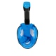 Full Face Full Dry Snorkel Mask for Action Cameras Diving Set AT757 M8008 Black-Blue L/XL