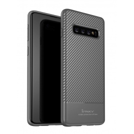 Θήκη Samsung Galaxy S10 IPAKY Carbon Fiber TPU Case-grey