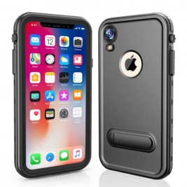 Θήκη αδιάβροχη iPhone XR Waterproof case with Kickstand Redpepper-Black