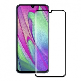 Tempered Glass for Samsung Galaxy A40 Full Cover-black
