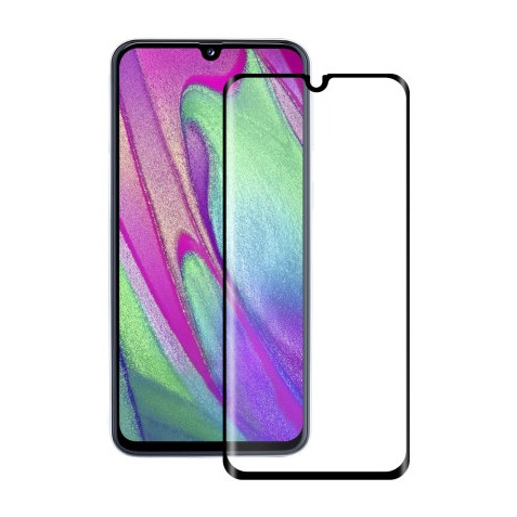 Tempered Glass for Samsung Galaxy A40 Full Cover-black