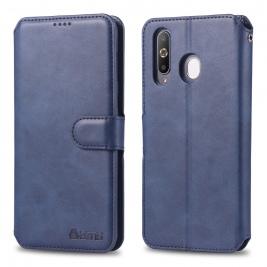 Θήκη Samsung Galaxy A40s AZNS Wallet Leather Stand-Blue
