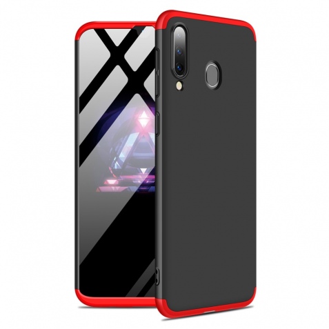Θήκη Samsung Galaxy A40s 360 Full Body Protection Front and Back Case-red/black