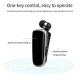 Ακουστικό K39 Wireless Bluetooth Headset Chip In-Ear Vibrating Alert Wear Clip Hands Free Earphone - Black